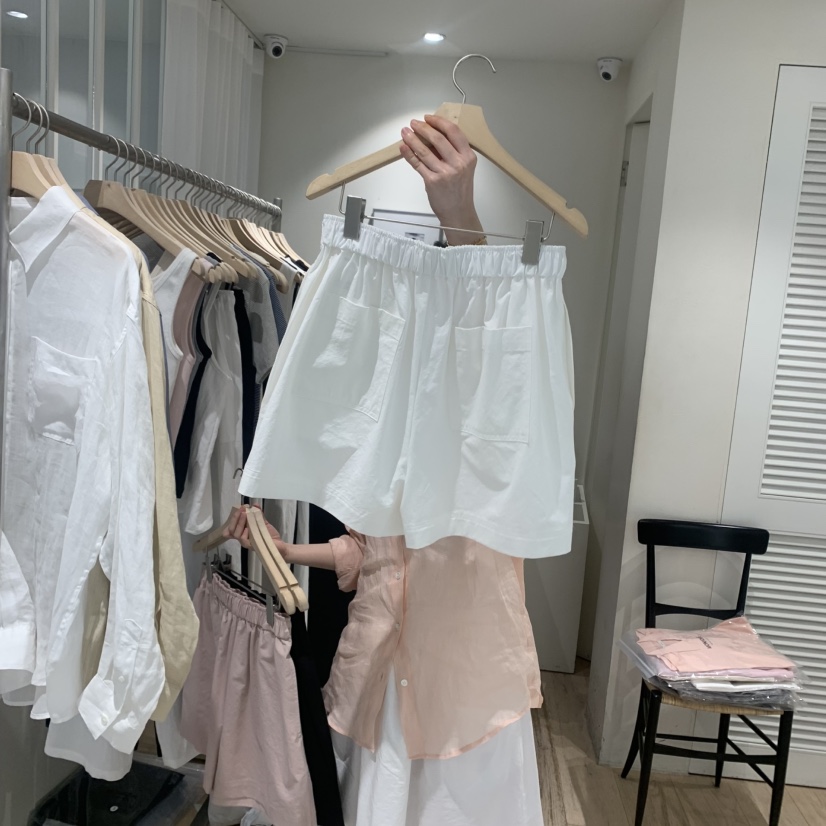 MONIQUE韓國直郵㊣女裝新品熱賣時尚25春夏推薦人氣短褲斜紋布MONIQUE短褲