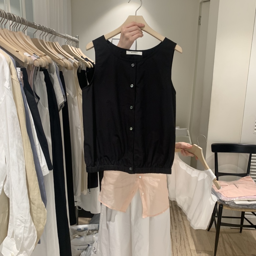 MONIQUE直郵韓國代購㊣女裝新品時尚人氣熱賣推薦吊帶背心綁帶MONIQUE吊帶/背心圖色2