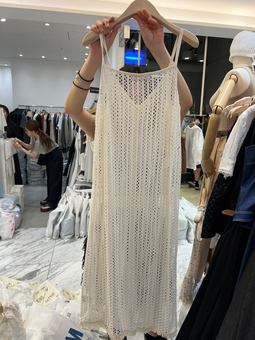 ROU.TINE韓國㊣直郵東大門代購女裝新款25春夏休閑人氣連衣裙ROU.TINE連衣裙