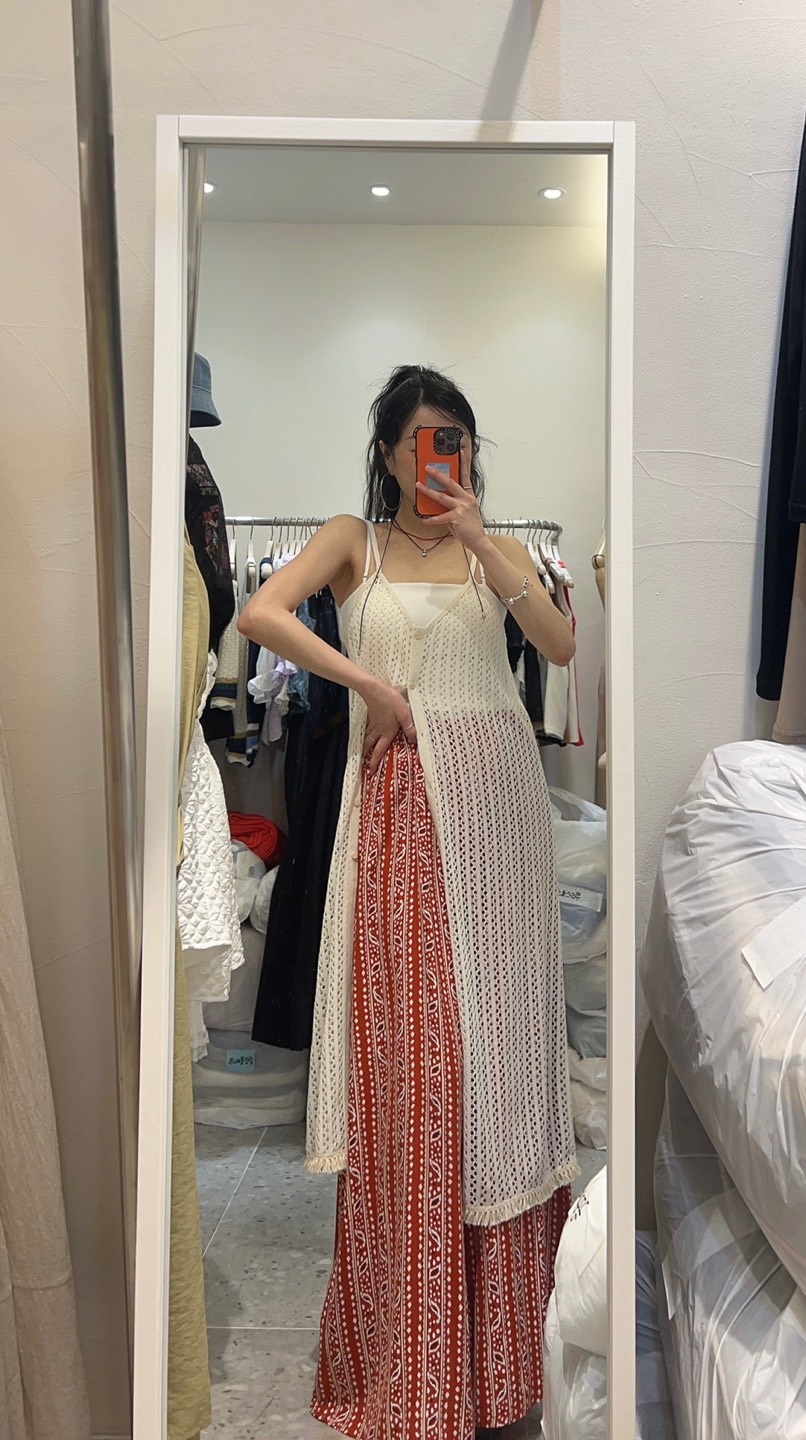 ROU.TINE韓國㊣直郵東大門代購女裝新款25春夏休閑人氣連衣裙ROU.TINE連衣裙