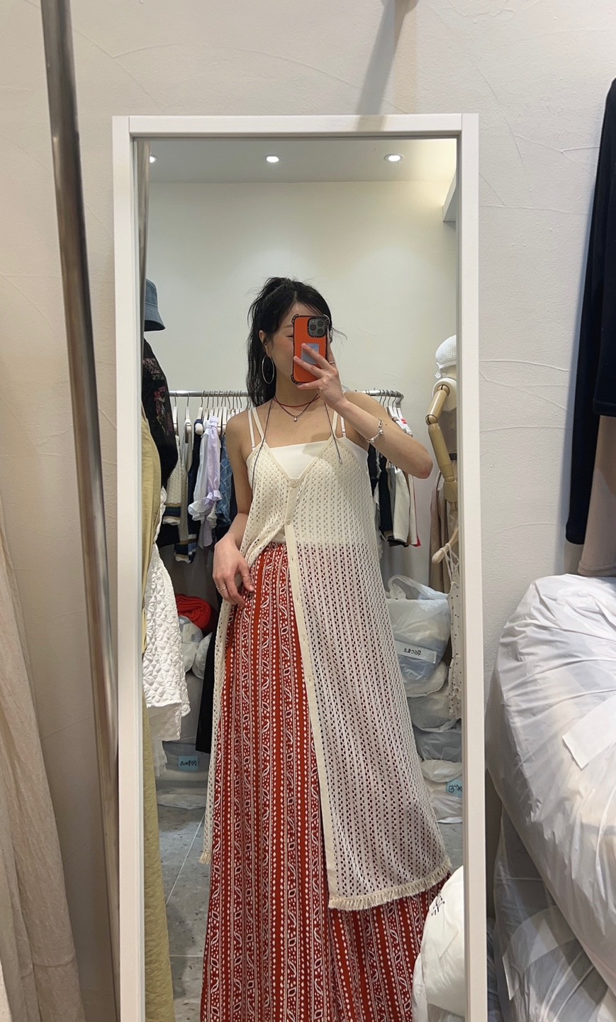 ROU.TINE韓國㊣直郵東大門代購女裝新款25春夏休閑人氣連衣裙ROU.TINE連衣裙