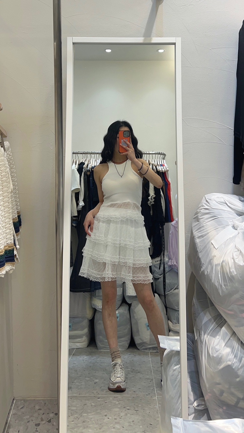 ROU.TINE直郵韓國代購㊣女裝新品人氣推薦熱賣休閑吊帶背心ROU.TINE吊帶/背心