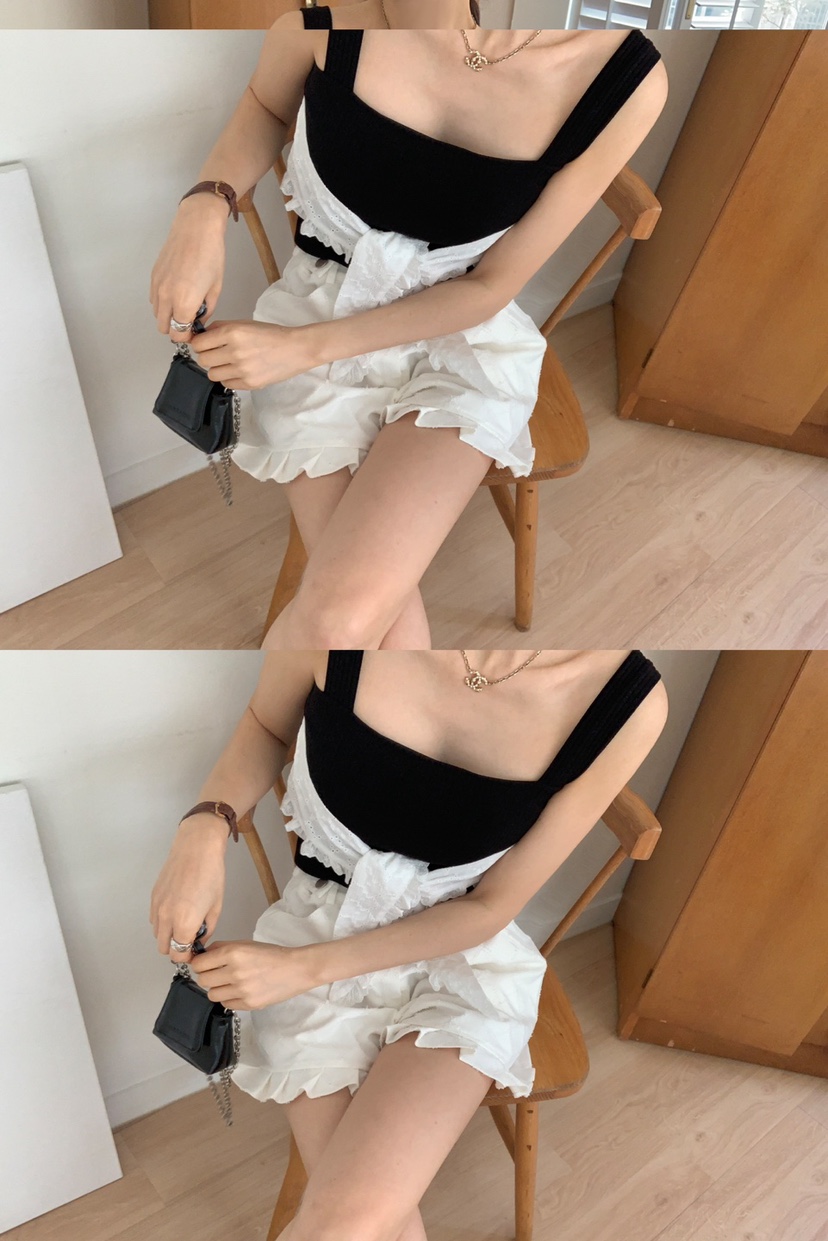 ROU.TINE韓國直郵㊣東大門實拍女裝新品25春夏吊帶背心蕾絲ROU.TINE吊帶/背心