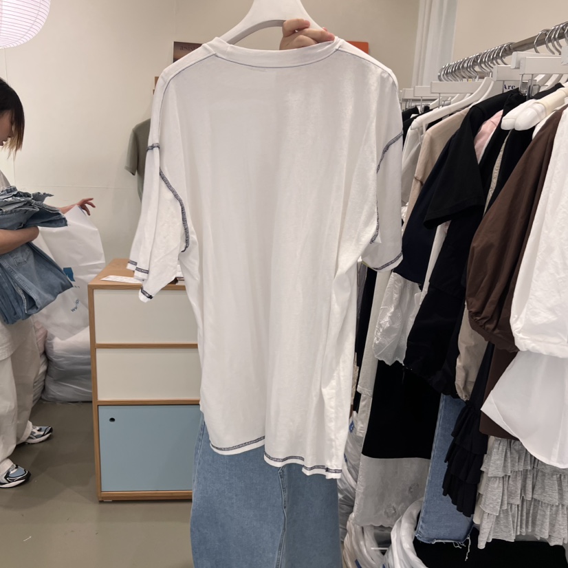 ARE韓國㊣直郵東大門代購女裝新款推薦熱賣25春夏人氣休閑T恤ARE YOU/ARET恤