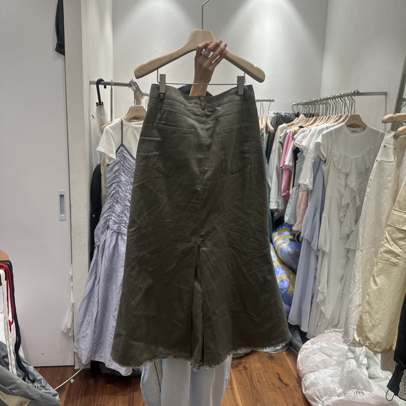 BERTHA韓國直郵㊣東大門實拍女裝新款25春夏時尚人氣長裙復古BERTHA長裙