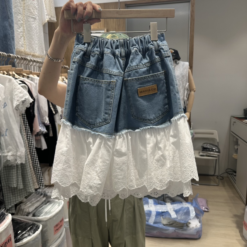 MARI CO韓國直郵㊣東大門實拍女裝新款推薦休閑半身裙中短裙MARI CO半身裙/中短裙