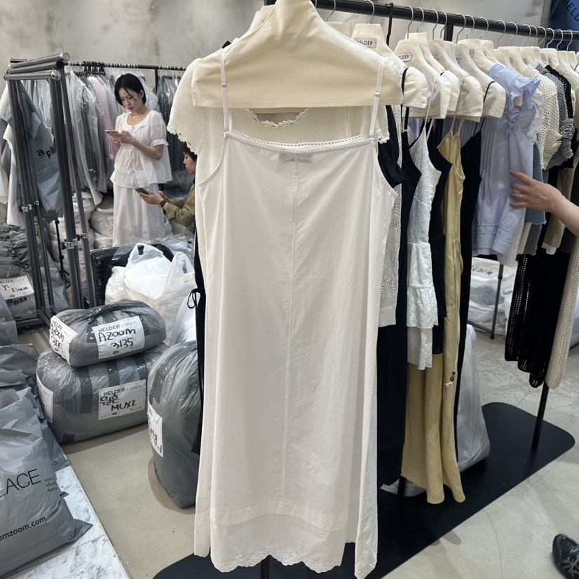 HELDER-P韓國直郵㊣女裝新品時尚推薦休閑人氣連衣裙刺繡棉質HELDER連衣裙