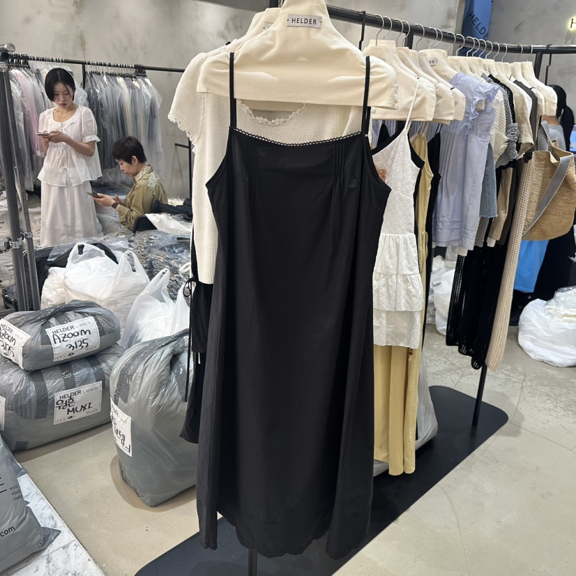 HELDER-P韓國直郵㊣女裝新品時尚推薦休閑人氣連衣裙刺繡棉質HELDER連衣裙圖色2