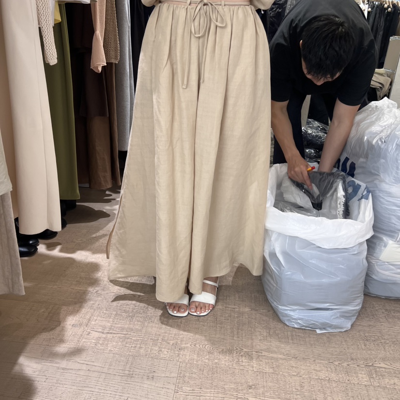 W AND J韓國直郵㊣女裝新款推薦熱賣休閑人氣時尚25春夏長裙W AND J長裙