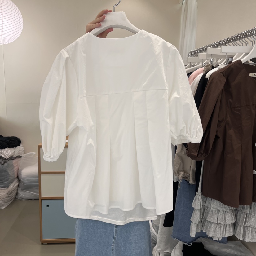 ARE韓國㊣直郵東大門代購女裝新款人氣熱賣25春夏襯衫蕾絲衫ARE YOU/ARE襯衫/蕾絲衫