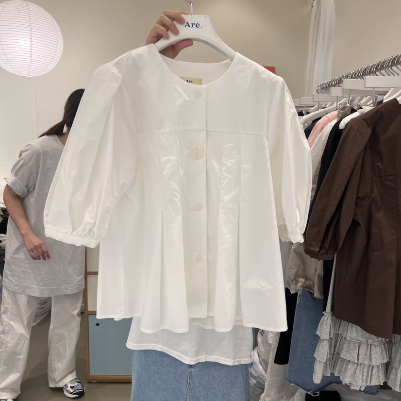 ARE韓國㊣直郵東大門代購女裝新款人氣熱賣25春夏襯衫蕾絲衫ARE YOU/ARE襯衫/蕾絲衫