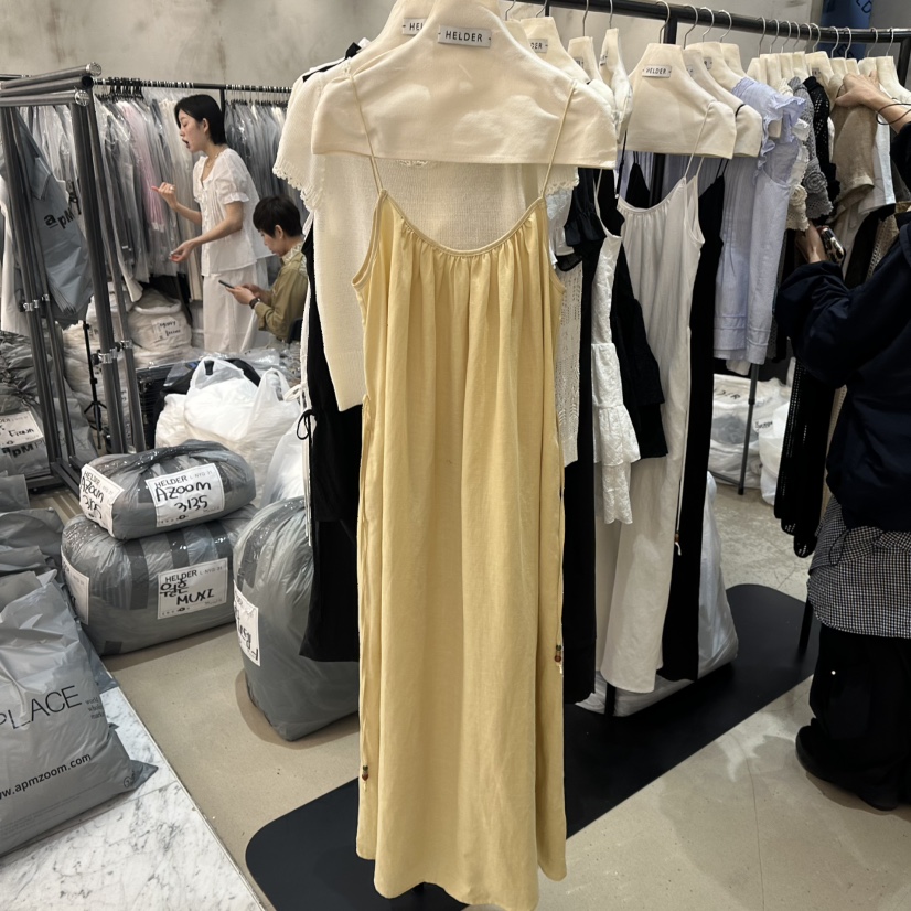HELDER-P韓國㊣直郵東大門代購女裝新品人氣25春夏連衣裙亞麻布HELDER連衣裙