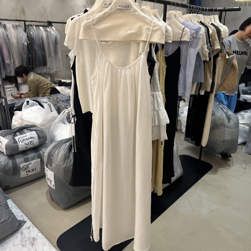 HELDER-P韓國㊣直郵東大門代購女裝新品人氣25春夏連衣裙亞麻布HELDER連衣裙圖色2