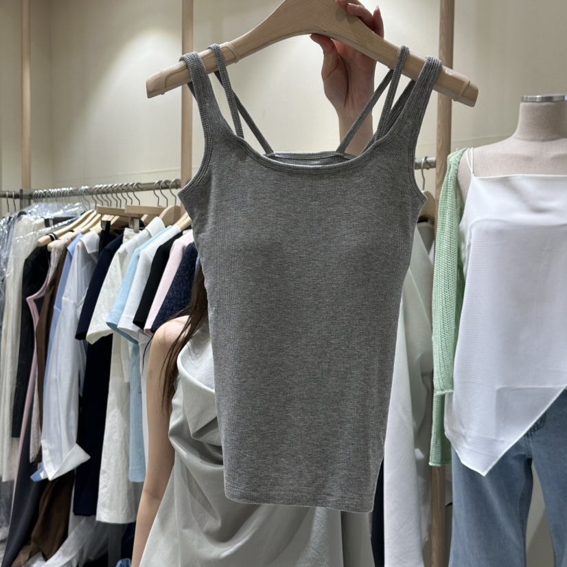 VINTAGE VIBE韓國直郵㊣東大門實拍女裝新品25春夏吊帶背心VINTAGE VIBE吊帶/背心圖色3