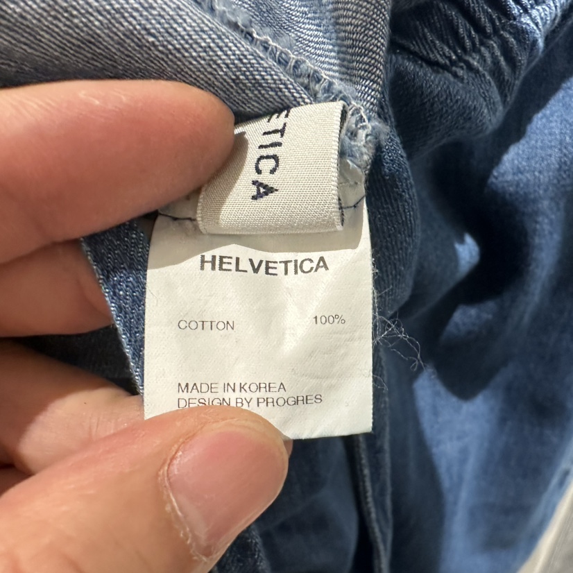 HELVETICA韓國直郵㊣女裝新品熱賣人氣時尚推薦25春夏牛仔褲綁帶HELVETICA牛仔褲
