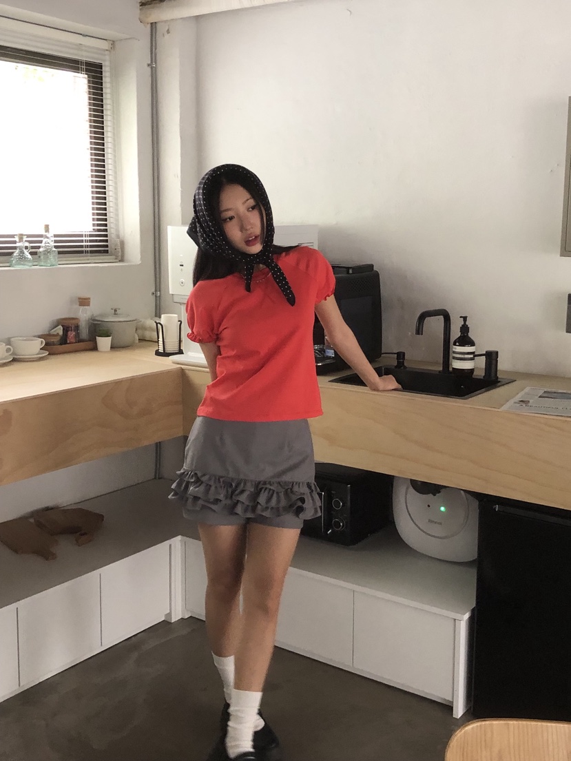 SUNDER MARKET韓國㊣直郵東大門代購女裝新品25春夏熱賣T恤SUNDER MARKETT恤