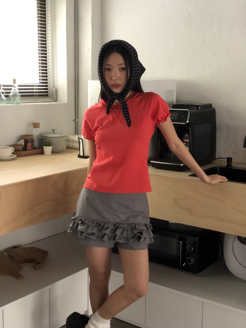 SUNDER MARKET韓國㊣直郵東大門代購女裝新品25春夏熱賣T恤SUNDER MARKETT恤
