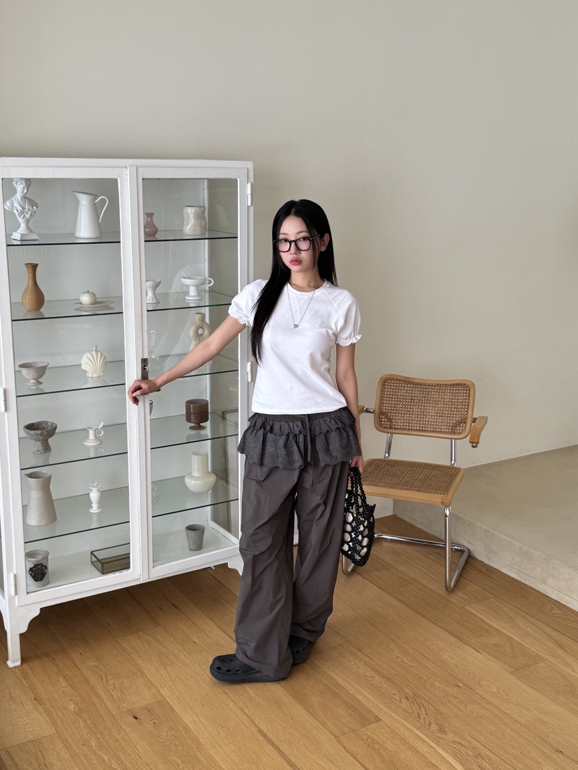 SUNDER MARKET韓國㊣直郵東大門代購女裝新品25春夏熱賣T恤SUNDER MARKETT恤