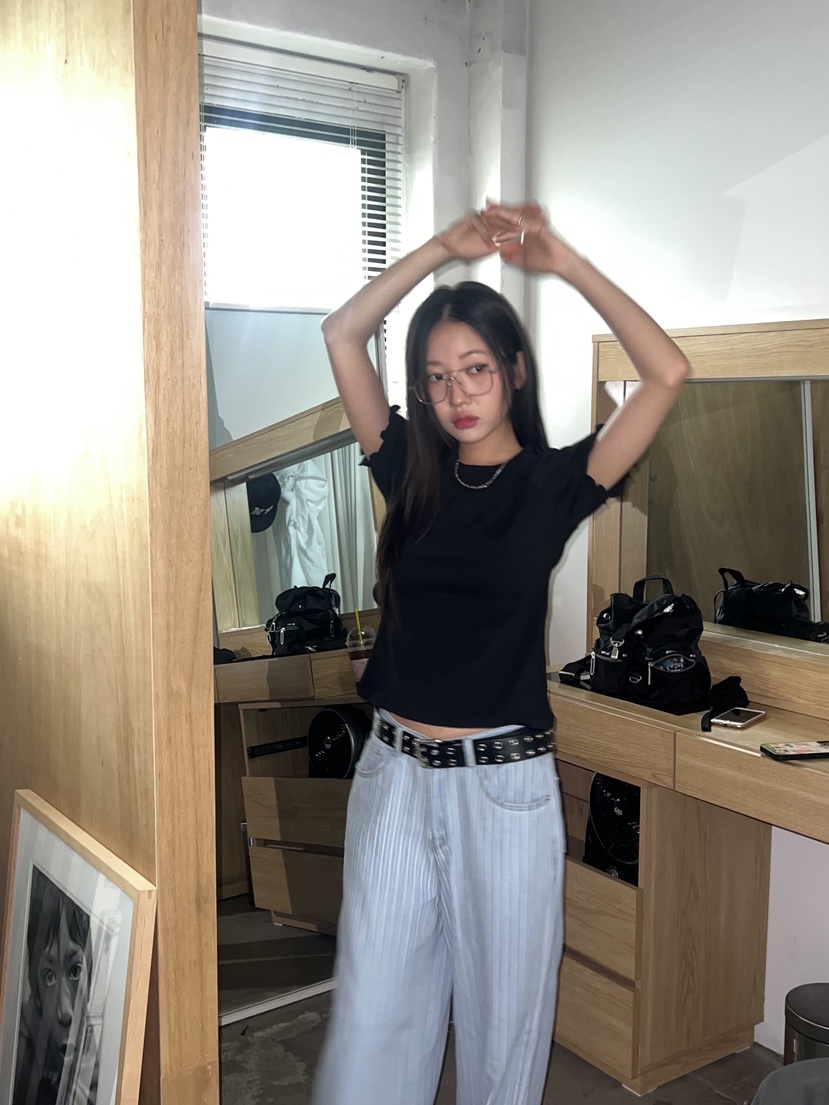 SUNDER MARKET韓國㊣直郵東大門代購女裝新品25春夏熱賣T恤SUNDER MARKETT恤
