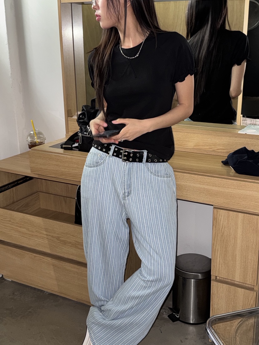 SUNDER MARKET韓國㊣直郵東大門代購女裝新品25春夏熱賣T恤SUNDER MARKETT恤