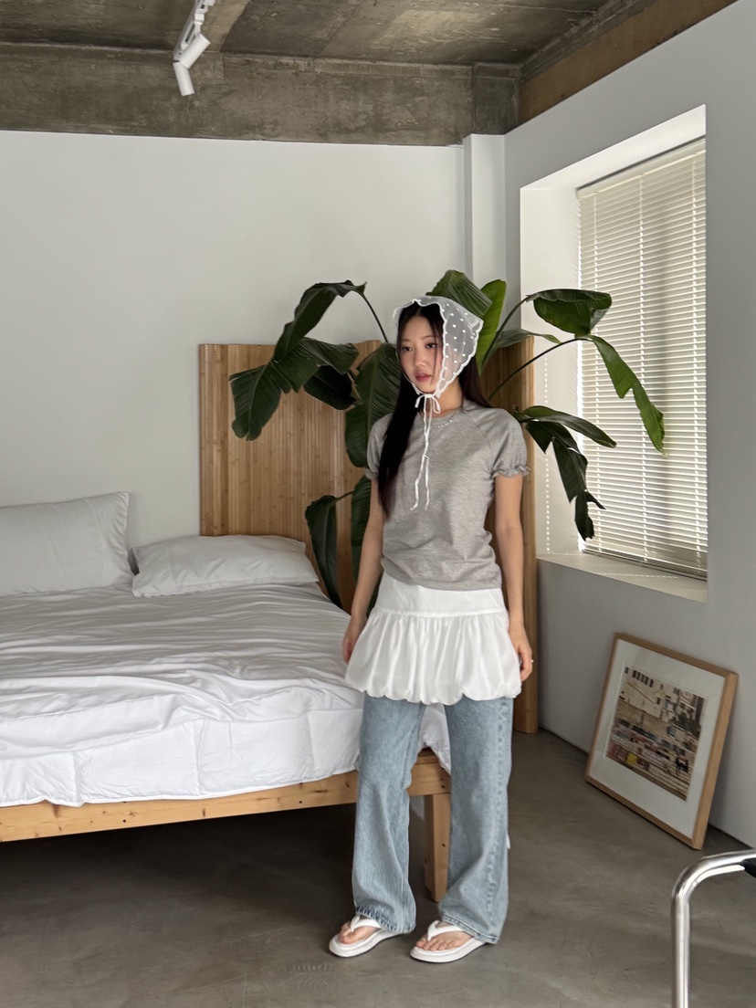 SUNDER MARKET韓國㊣直郵東大門代購女裝新品25春夏熱賣T恤SUNDER MARKETT恤