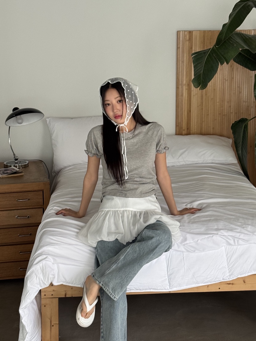 SUNDER MARKET韓國㊣直郵東大門代購女裝新品25春夏熱賣T恤SUNDER MARKETT恤