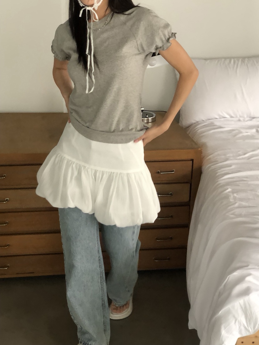 SUNDER MARKET韓國㊣直郵東大門代購女裝新品25春夏熱賣T恤SUNDER MARKETT恤