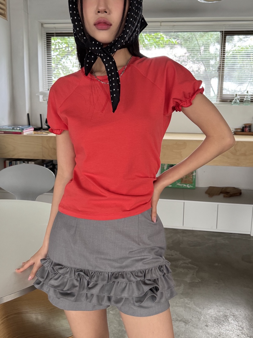 SUNDER MARKET韓國㊣直郵東大門代購女裝新品25春夏熱賣T恤SUNDER MARKETT恤