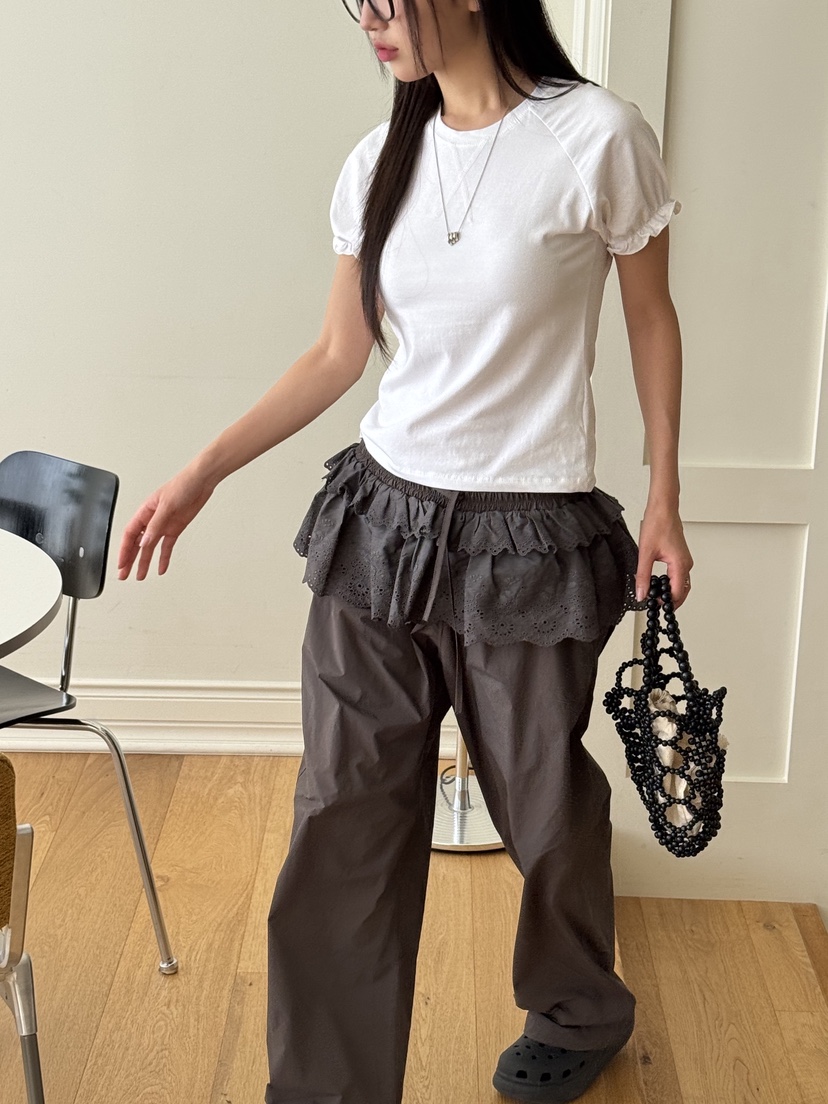 SUNDER MARKET韓國㊣直郵東大門代購女裝新品25春夏熱賣T恤SUNDER MARKETT恤圖色2