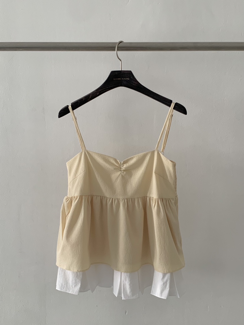 BEFORE SUNRISE直郵韓國代購㊣女裝新品人氣熱賣25春夏吊帶背心BEFORE SUNRISE吊帶/背心