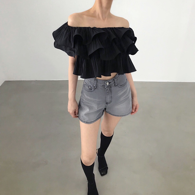 2TWO MOON直郵韓國代購㊣女裝新款熱賣25春夏時尚襯衫蕾絲衫2TWO MOON襯衫/蕾絲衫