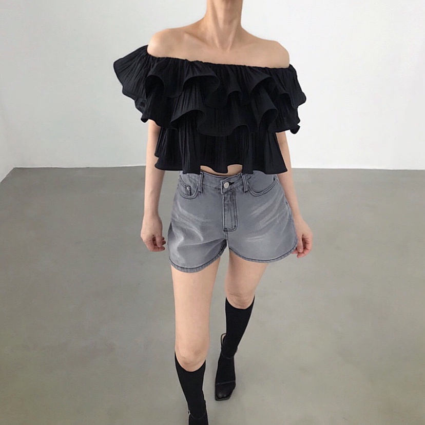 2TWO MOON直郵韓國代購㊣女裝新款熱賣25春夏時尚襯衫蕾絲衫2TWO MOON襯衫/蕾絲衫