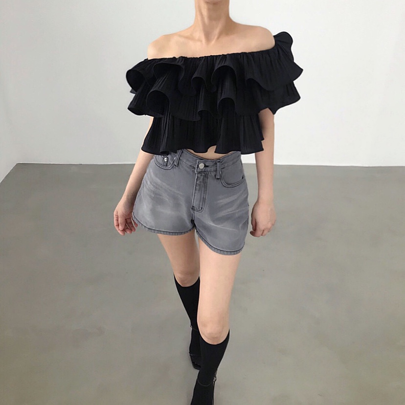 2TWO MOON直郵韓國代購㊣女裝新款熱賣25春夏時尚襯衫蕾絲衫2TWO MOON襯衫/蕾絲衫