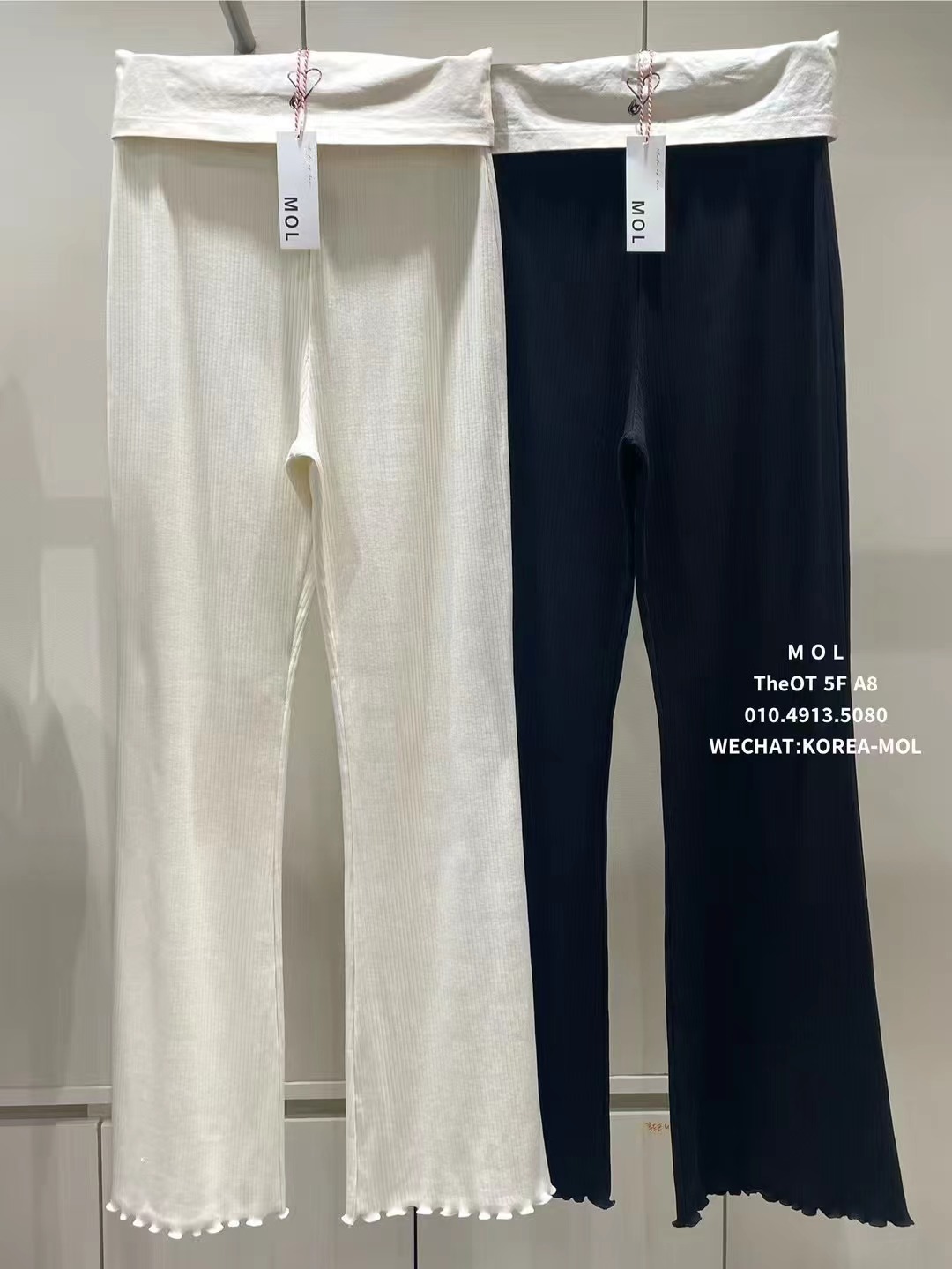MOL韓國㊣直郵東大門代購女裝新品25春夏人氣推薦熱賣休閑褲MOL休閑褲圖色2左二色