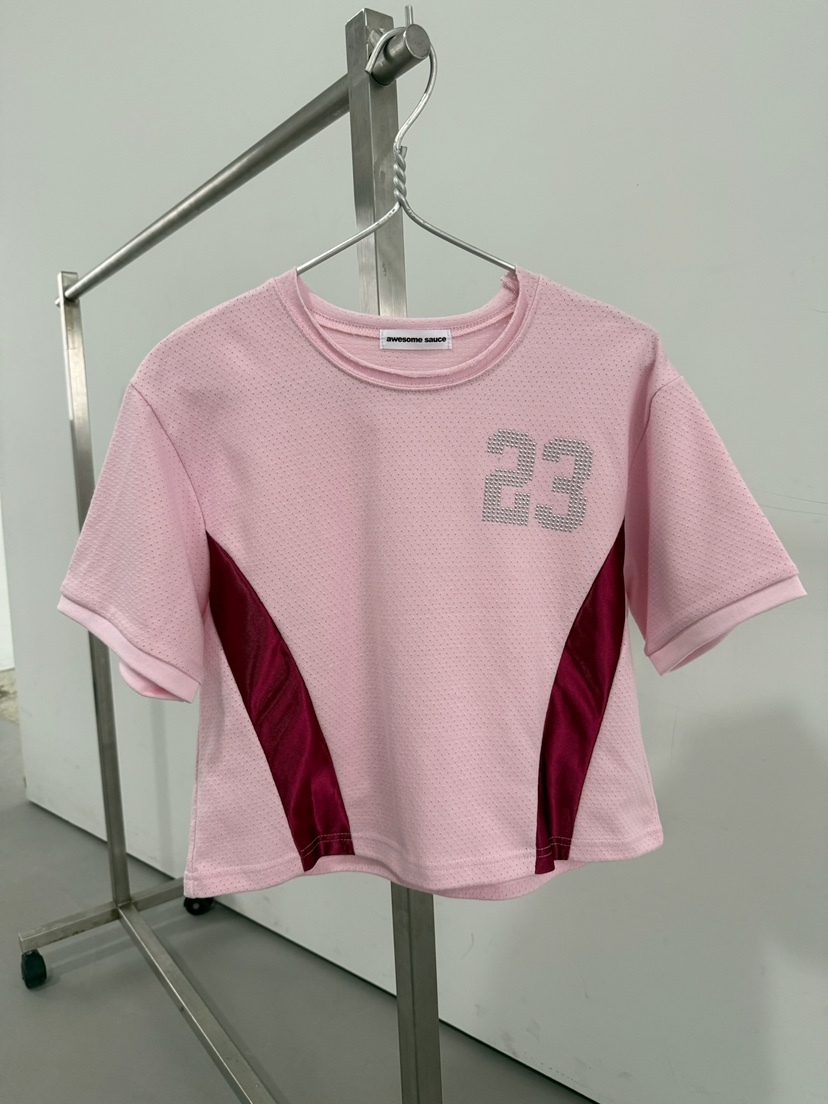 AWESOMESAUCE韓國直郵㊣東大門實拍女裝新品25春夏休閑熱賣T恤AWESOME SAUCET恤圖色2