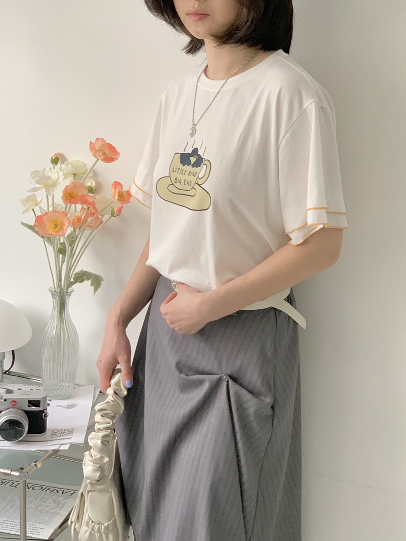 BEFORE SUNRISE韓國直郵㊣女裝新款熱賣休閑時尚人氣推薦T恤BEFORE SUNRISET恤