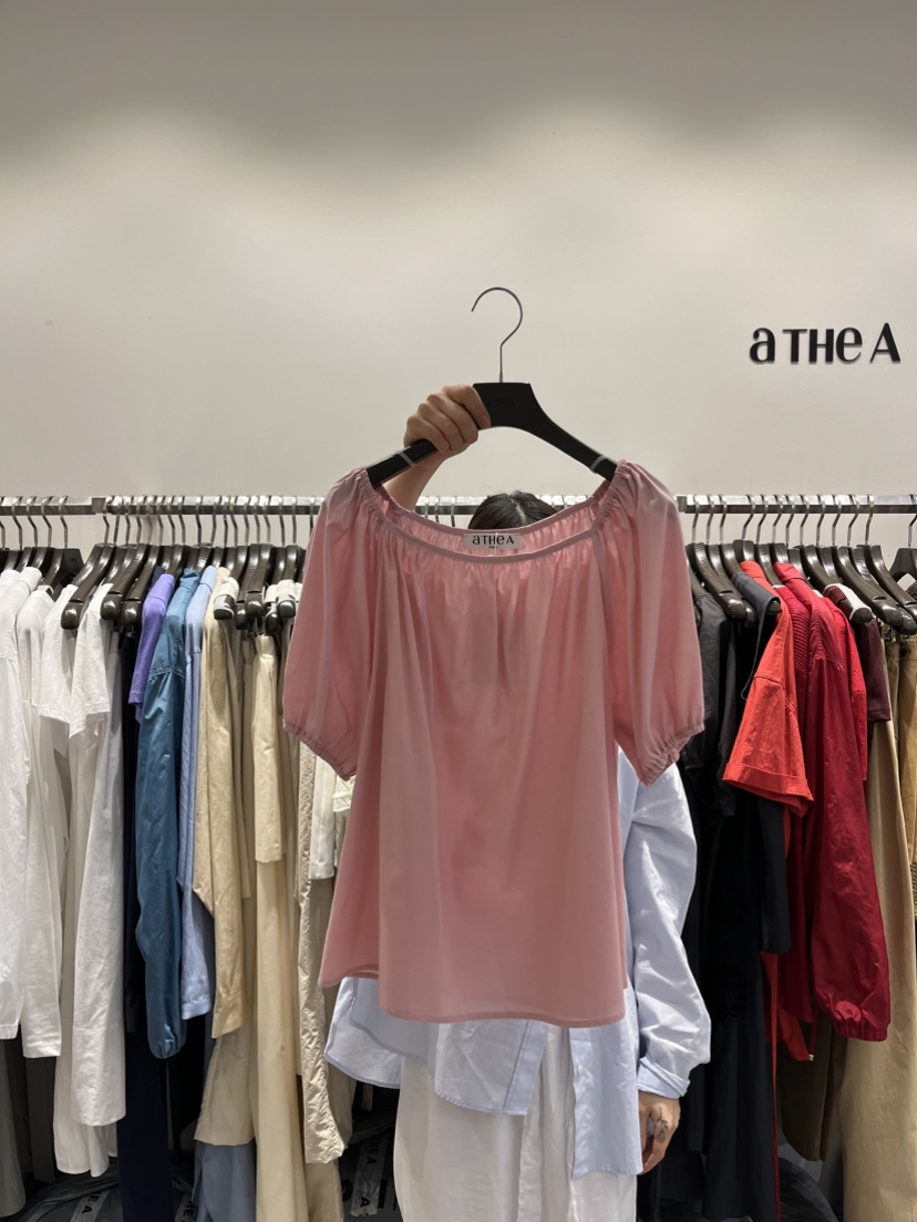 ATHEA韓國直郵㊣女裝新品熱賣25春夏人氣時尚推薦襯衫蕾絲衫ATHEA襯衫/蕾絲衫圖色2