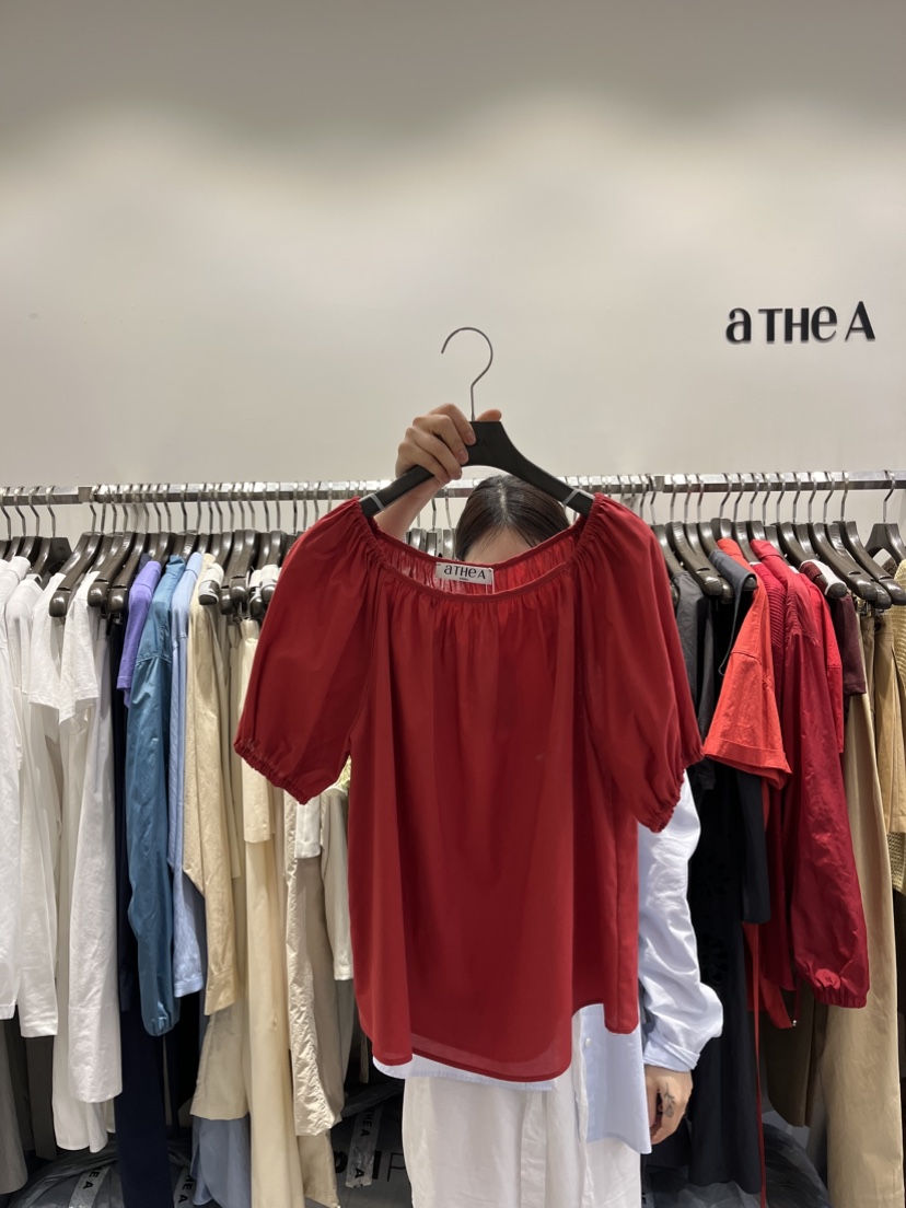 ATHEA韓國直郵㊣女裝新品熱賣25春夏人氣時尚推薦襯衫蕾絲衫ATHEA襯衫/蕾絲衫圖色3