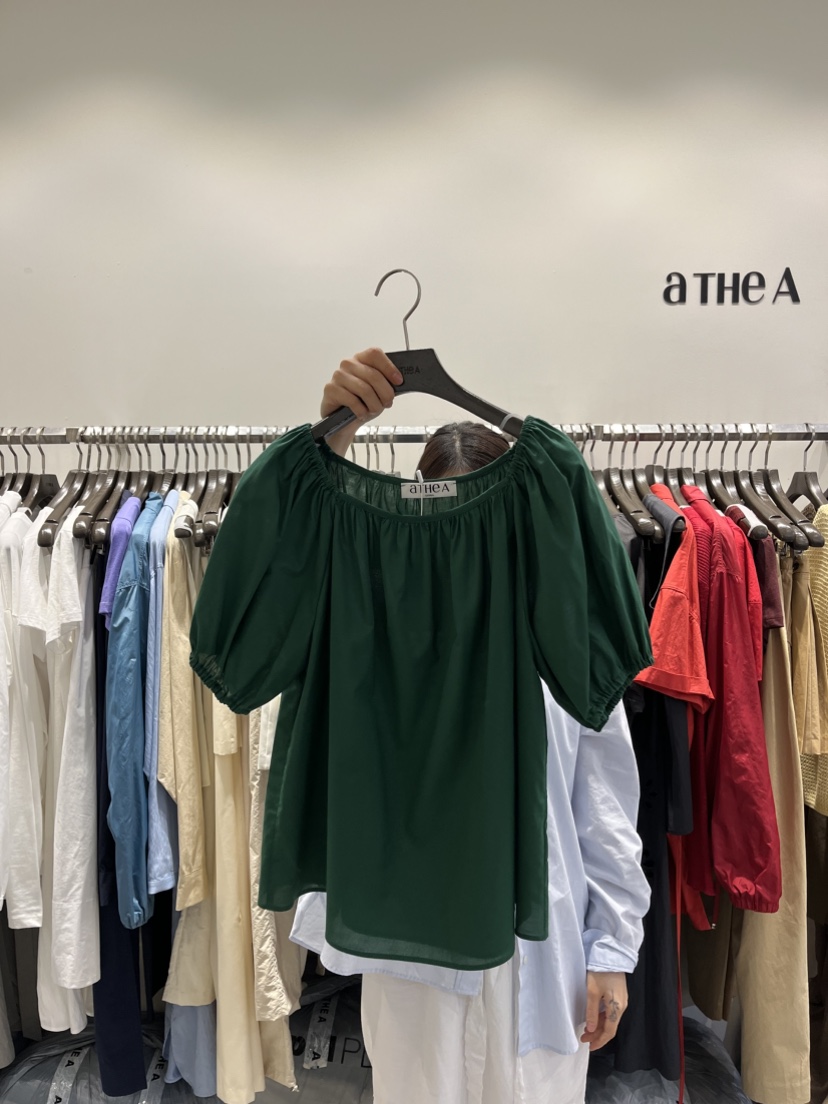 ATHEA韓國直郵㊣女裝新品熱賣25春夏人氣時尚推薦襯衫蕾絲衫ATHEA襯衫/蕾絲衫圖色4