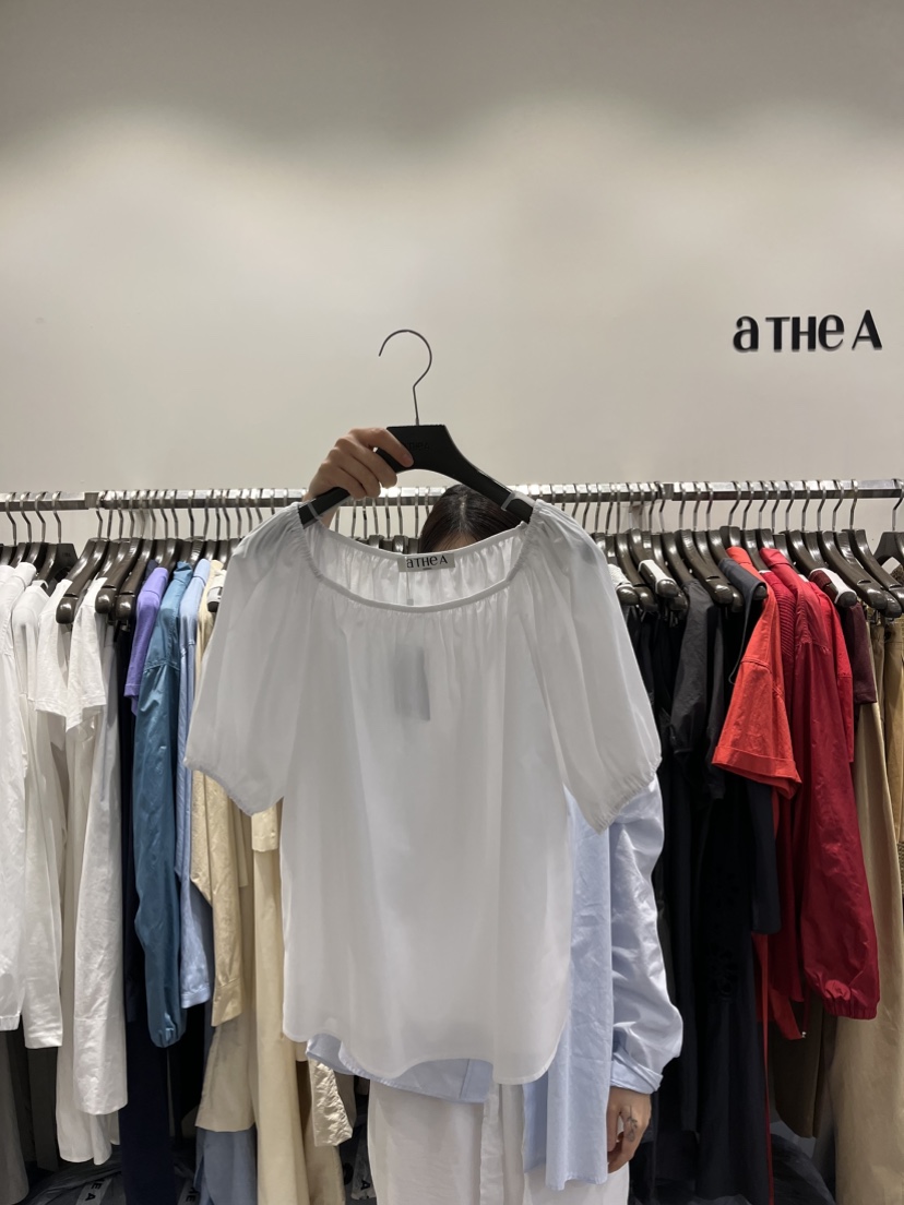 ATHEA韓國直郵㊣女裝新品熱賣25春夏人氣時尚推薦襯衫蕾絲衫ATHEA襯衫/蕾絲衫圖色5