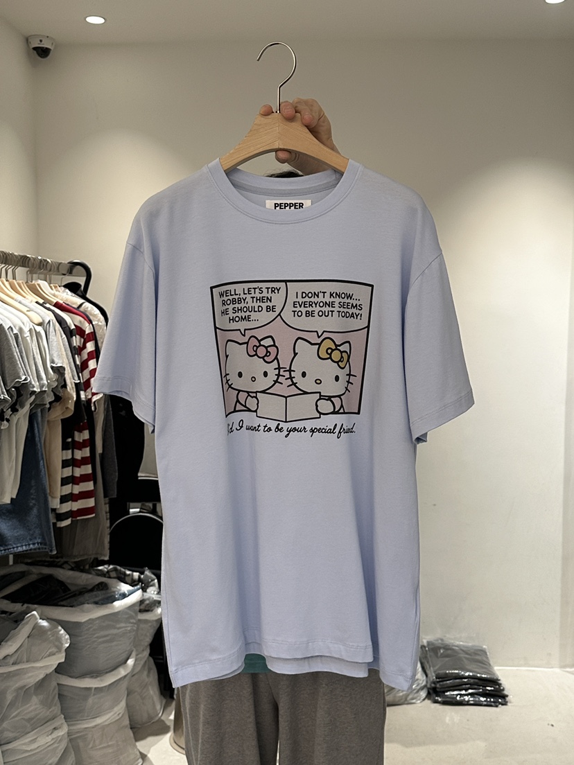 PEPPER-L直郵韓國代購㊣女裝新款休閑熱賣時尚人氣推薦T恤PEPPERT恤圖色3