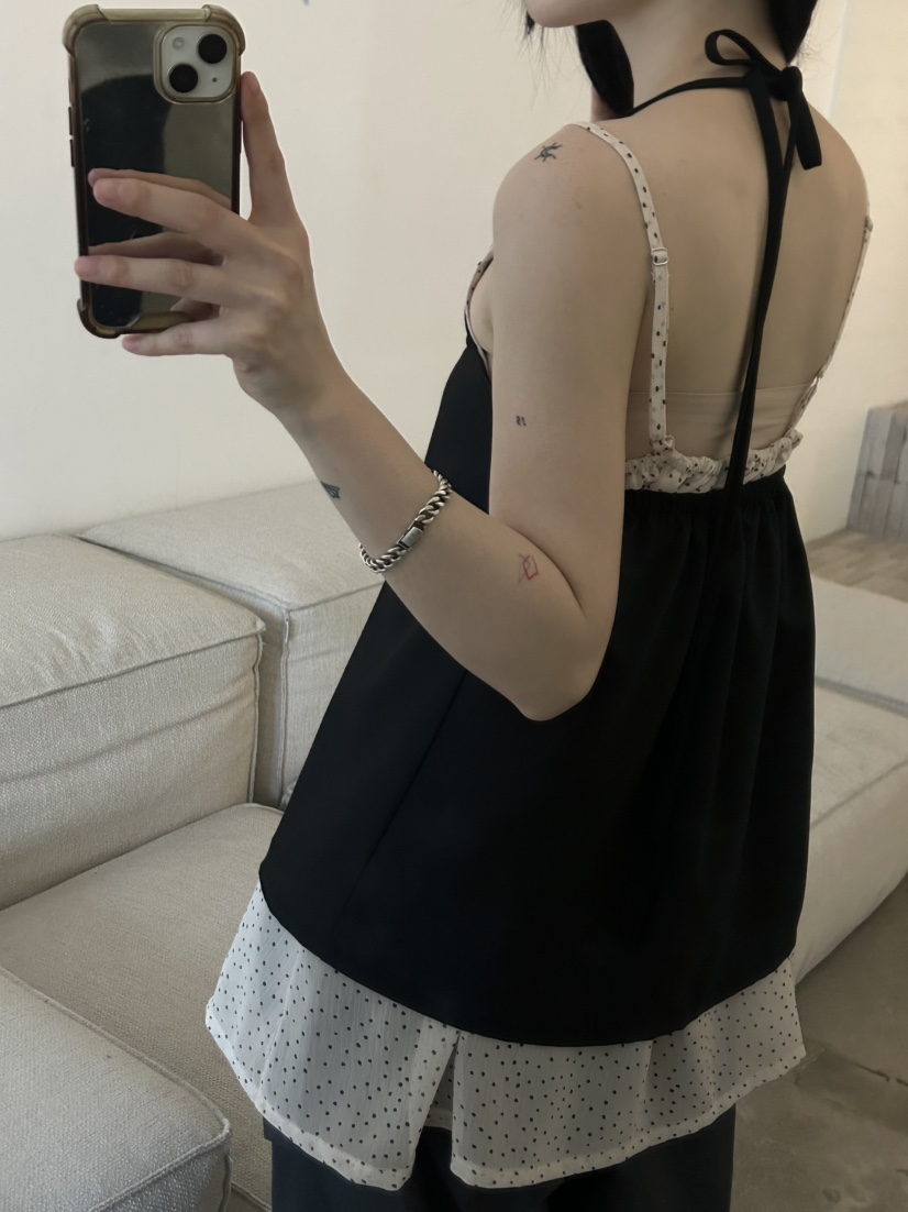 BUCKLE韓國直郵㊣東大門實拍女裝新品時尚休閑推薦吊帶背心BUCKLE吊帶/背心