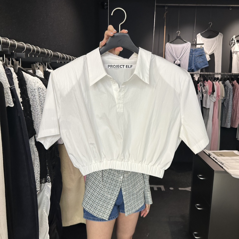 ELF-L韓國㊣直郵東大門代購女裝新品人氣熱賣25春夏襯衫蕾絲衫PROJECT ELF/ELF-L襯衫/蕾絲衫圖色2