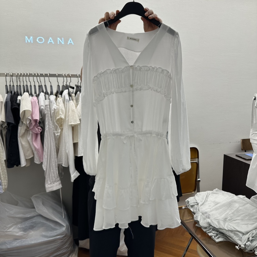 MOANA韓國㊣直郵東大門代購女裝新款時尚休閑人氣熱賣連衣裙MOANA連衣裙圖色2