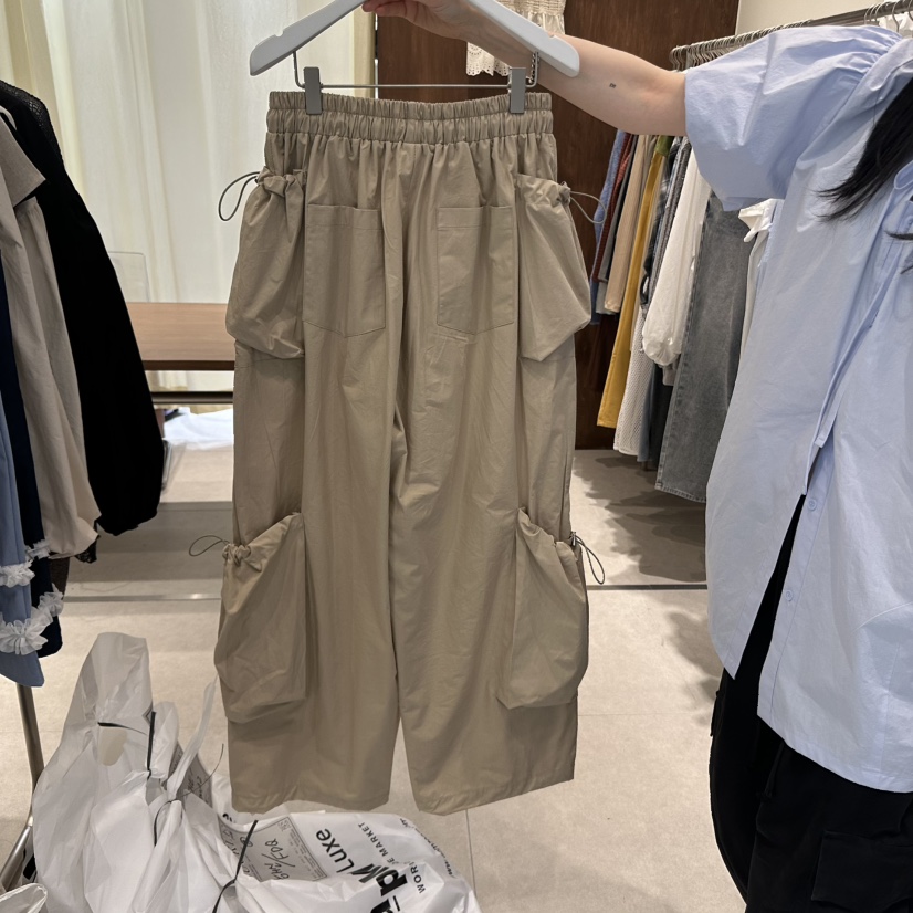 BUCKLE直郵韓國代購㊣女裝新品25春夏人氣推薦時尚休閑休閑褲BUCKLE休閑褲