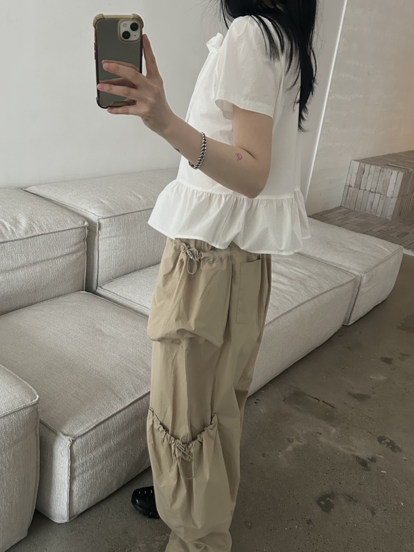 BUCKLE直郵韓國代購㊣女裝新品25春夏人氣推薦時尚休閑休閑褲BUCKLE休閑褲