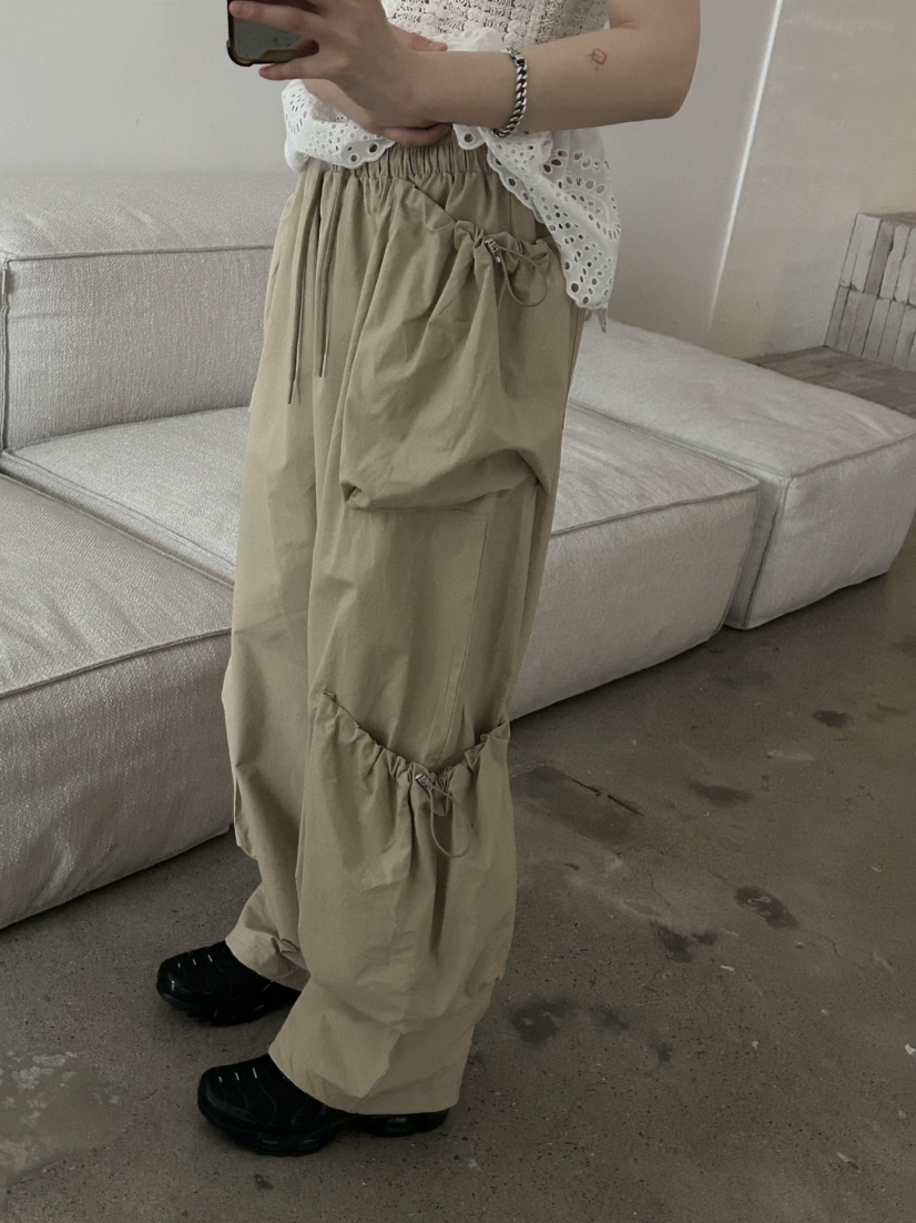 BUCKLE直郵韓國代購㊣女裝新品25春夏人氣推薦時尚休閑休閑褲BUCKLE休閑褲
