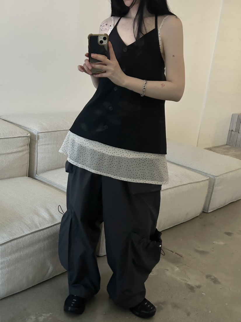 BUCKLE直郵韓國代購㊣女裝新品25春夏人氣推薦時尚休閑休閑褲BUCKLE休閑褲