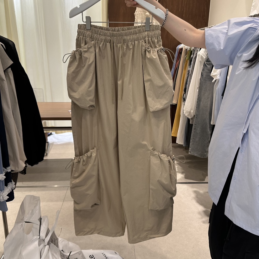 BUCKLE直郵韓國代購㊣女裝新品25春夏人氣推薦時尚休閑休閑褲BUCKLE休閑褲圖色2