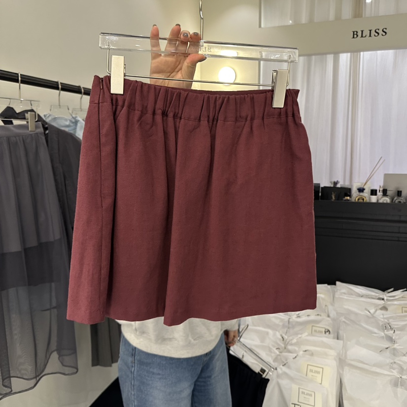 BLISS韓國㊣直郵東大門代購女裝新品推薦人氣熱賣25春夏短裙BLISS短裙